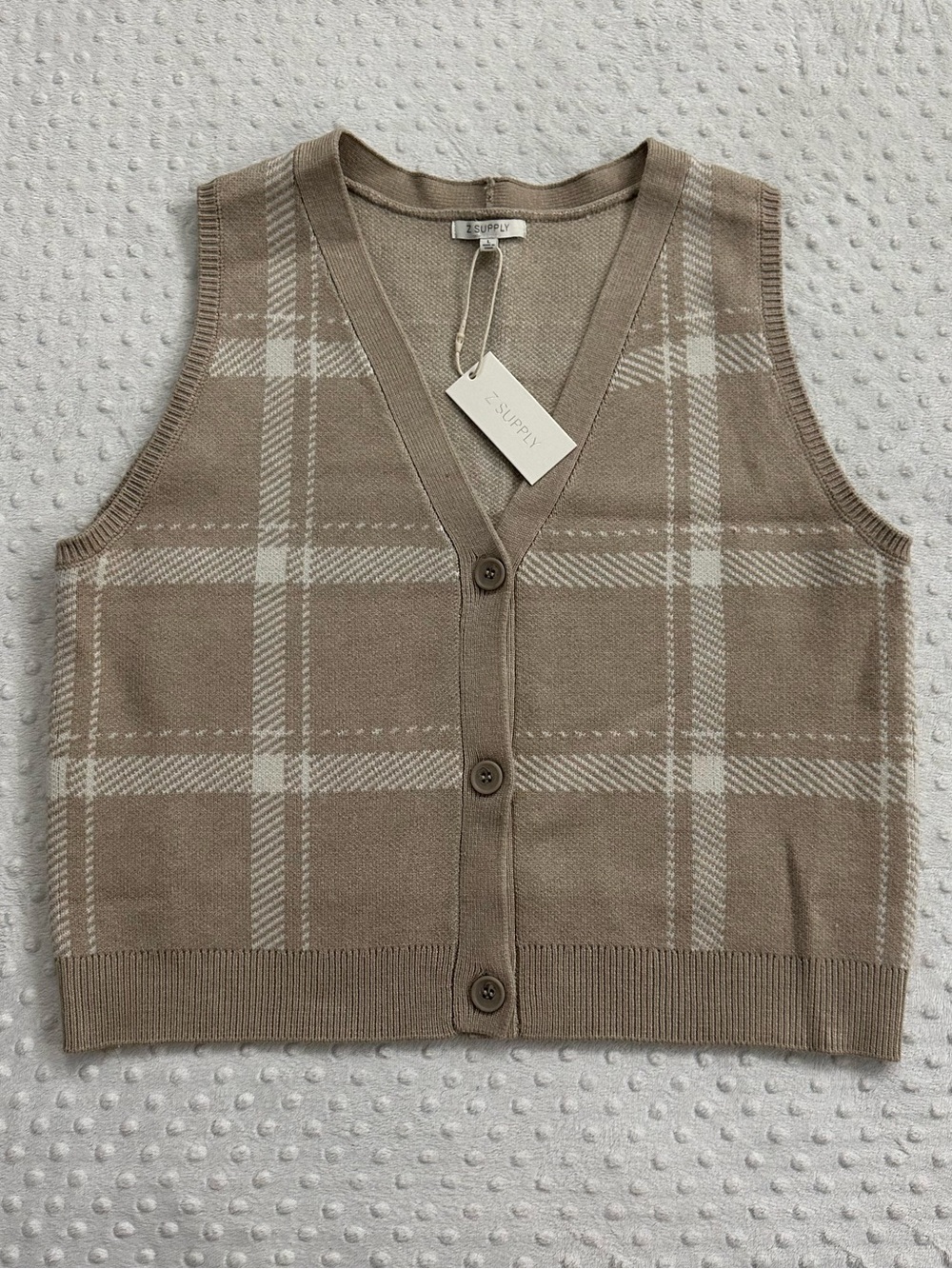 Z Supply Oliver Plaid Sweater (L)